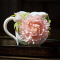 Handmade plant flower ceramic cups are hot-selling in China