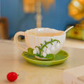 Orchid flower Ceramics water cup